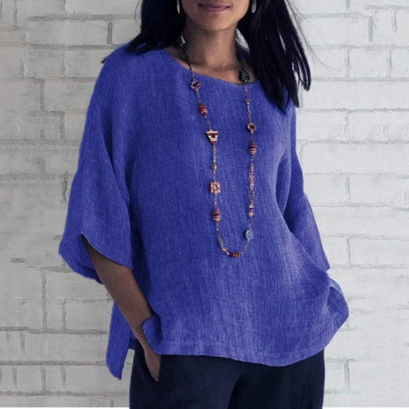 Maren Relaxed Cotton Blouse