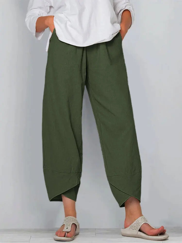 Giana Cotton Linen Harem Pants