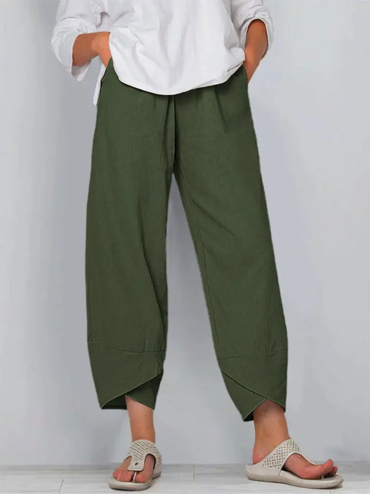 Giana Cotton Linen Harem Pants