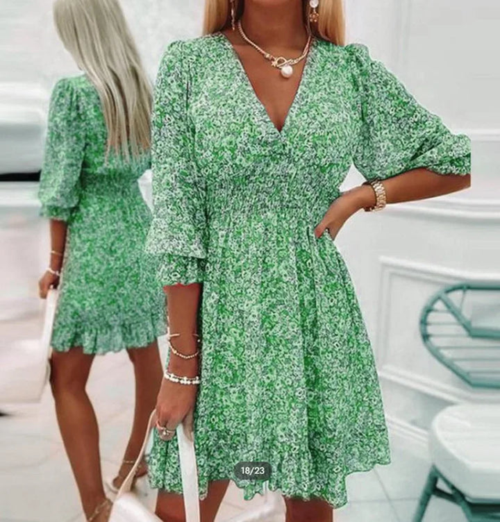 Isabelle Boho Floral Mini Dress