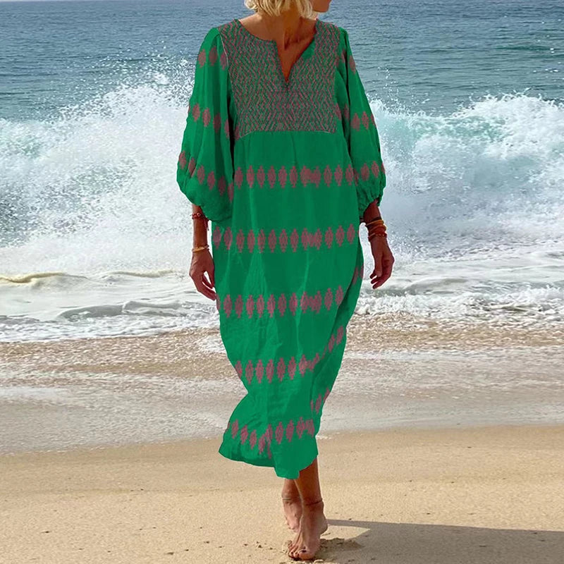 Genevieve Boho Relaxed Maxi Dress