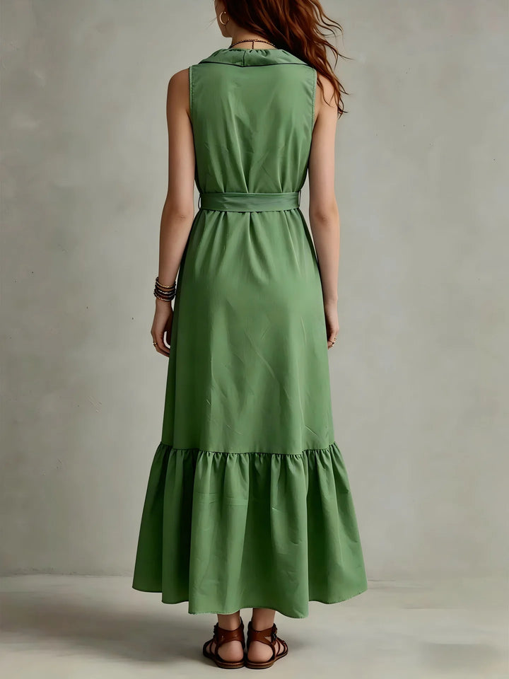 Seraphina Flowy Ruffle Hem Maxi Dress