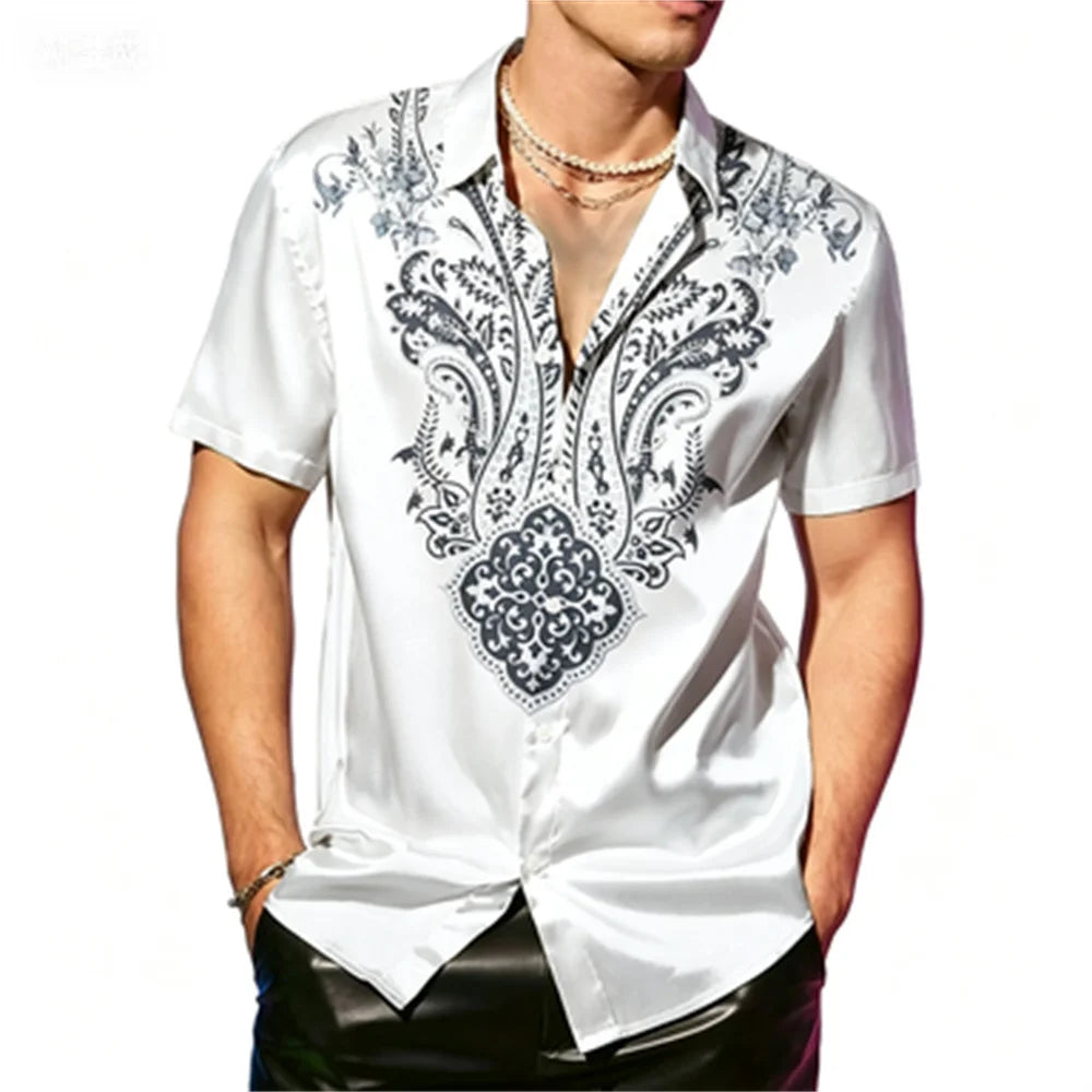 Colton Relaxed Fit Paisley Button Shirt