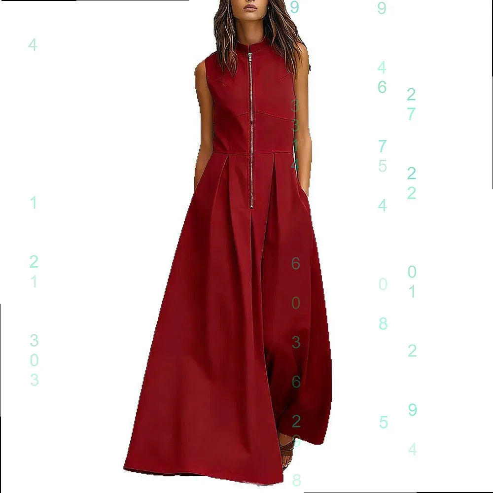 Jazzlyn Elegant Pocket Zip Jumpsuit