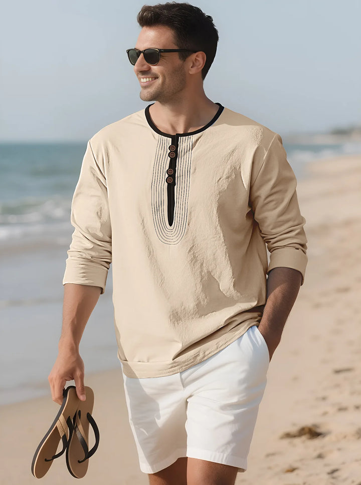 Holden Long Sleeve Henley Shirt