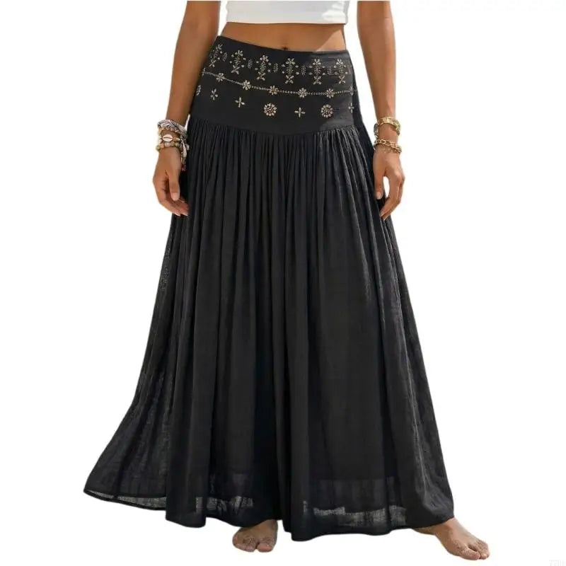 Elowyn Bohemian Maxi Skirt