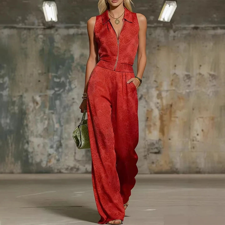 Virela Structured Wide Leg Jumpsuit