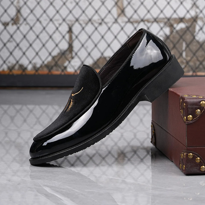 Cassian Metallic Embroidered Loafers