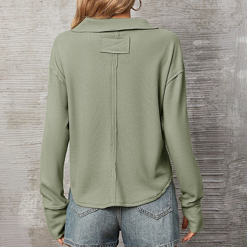 Maren Waffle Knit top