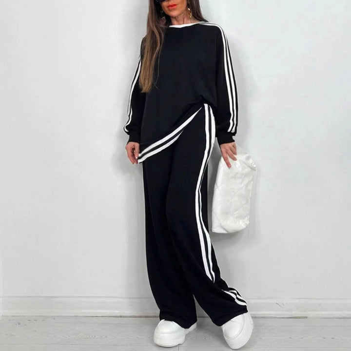 Milda Sports Stripe Lounge Set