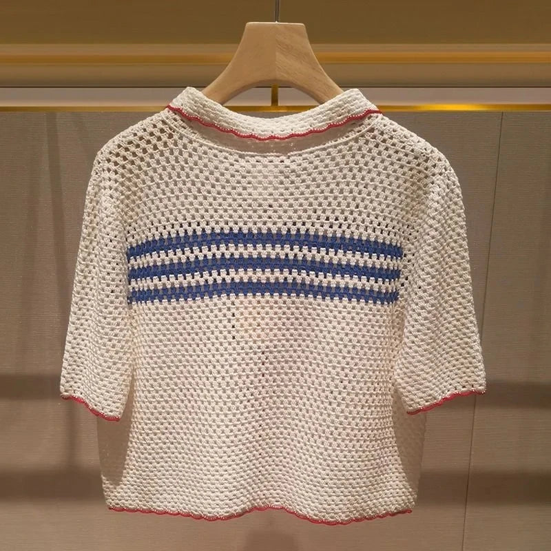 Maisie Crochet Knitted Blouse