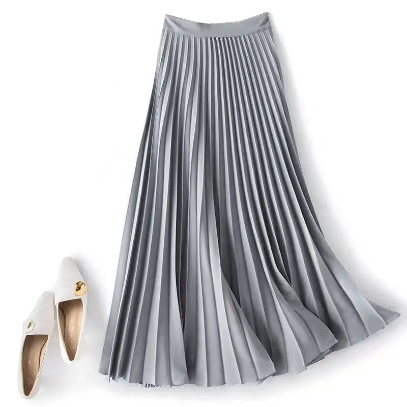 Simona Pleated A-Line Skirt