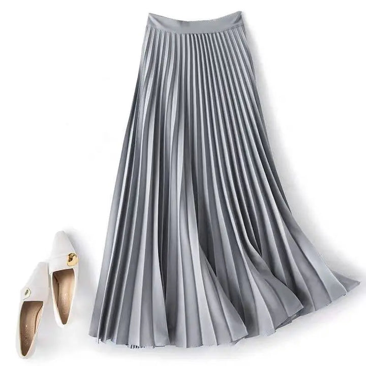 Simona Pleated A-Line Skirt