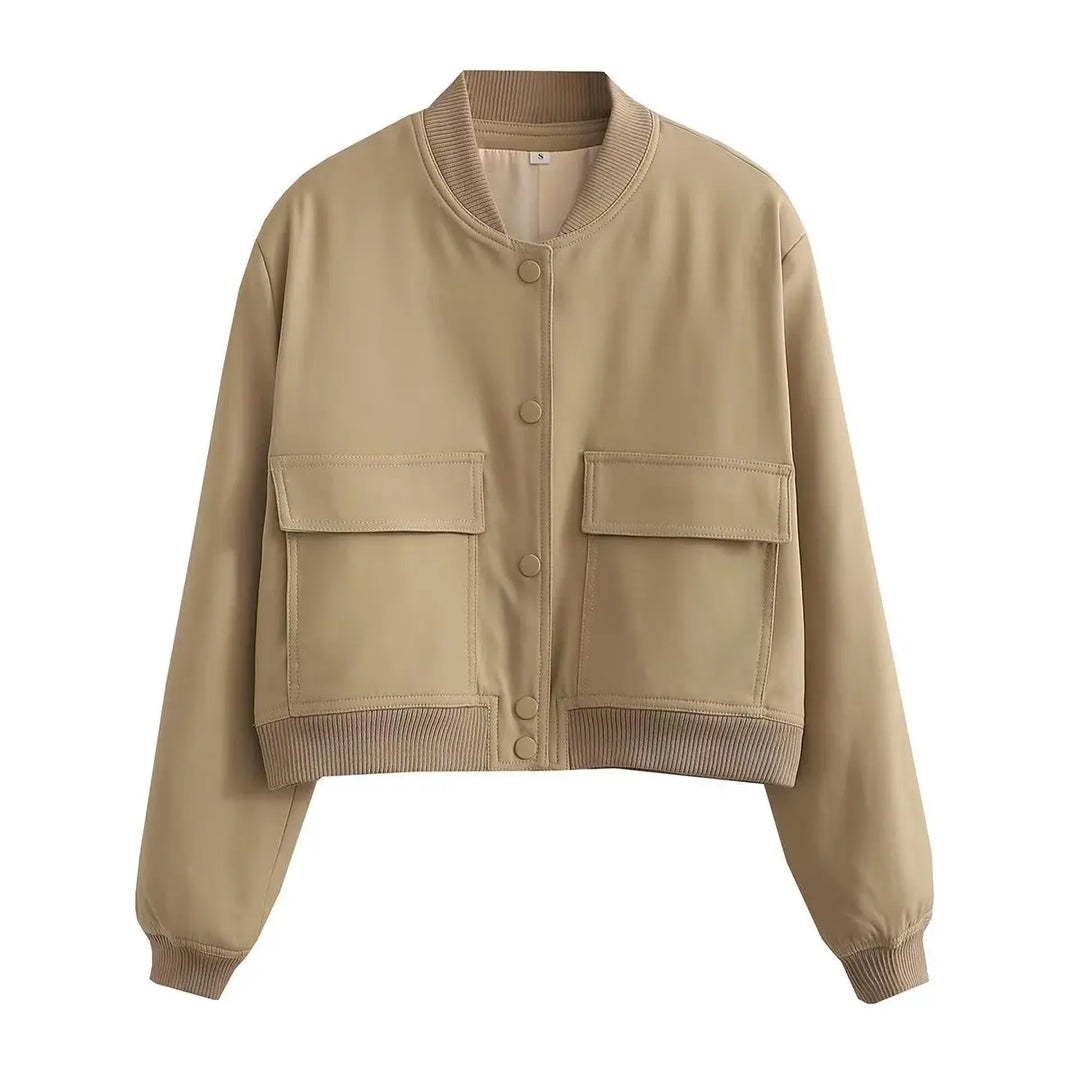 Corrine Cropped Bomber Jacket