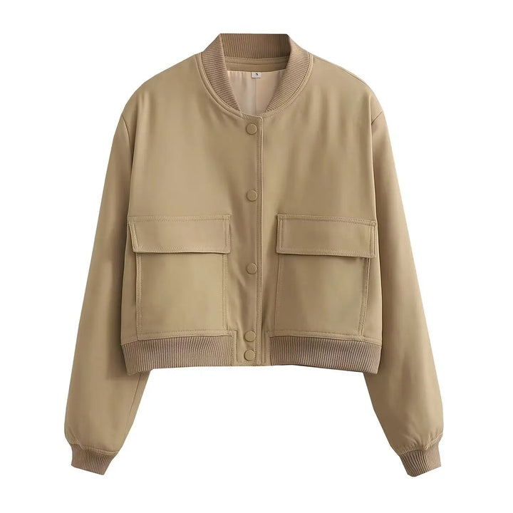 Corrine Cropped Bomber Jacket