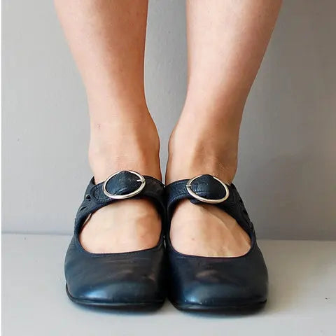 Tina Orthopedic Mary Jane Buckle Shoes