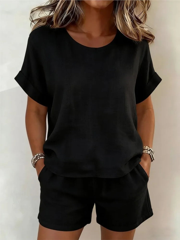 Sylvie Casual Two-Piece Shorts Set