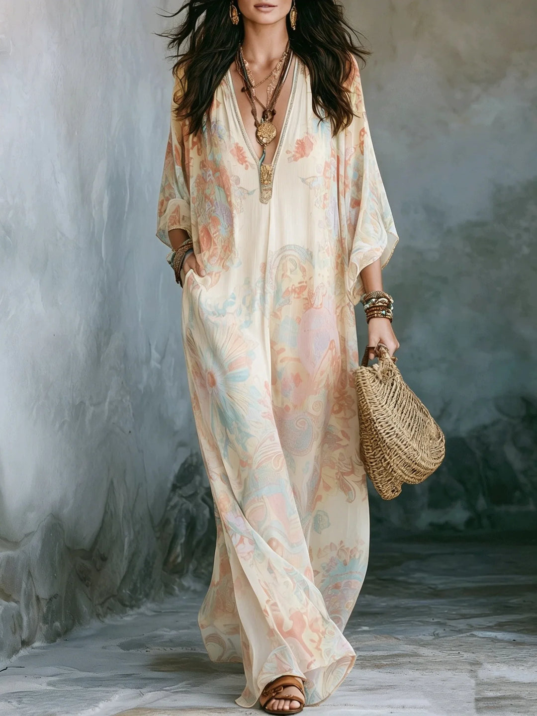 Aurélie Bohemian Maxi Dress