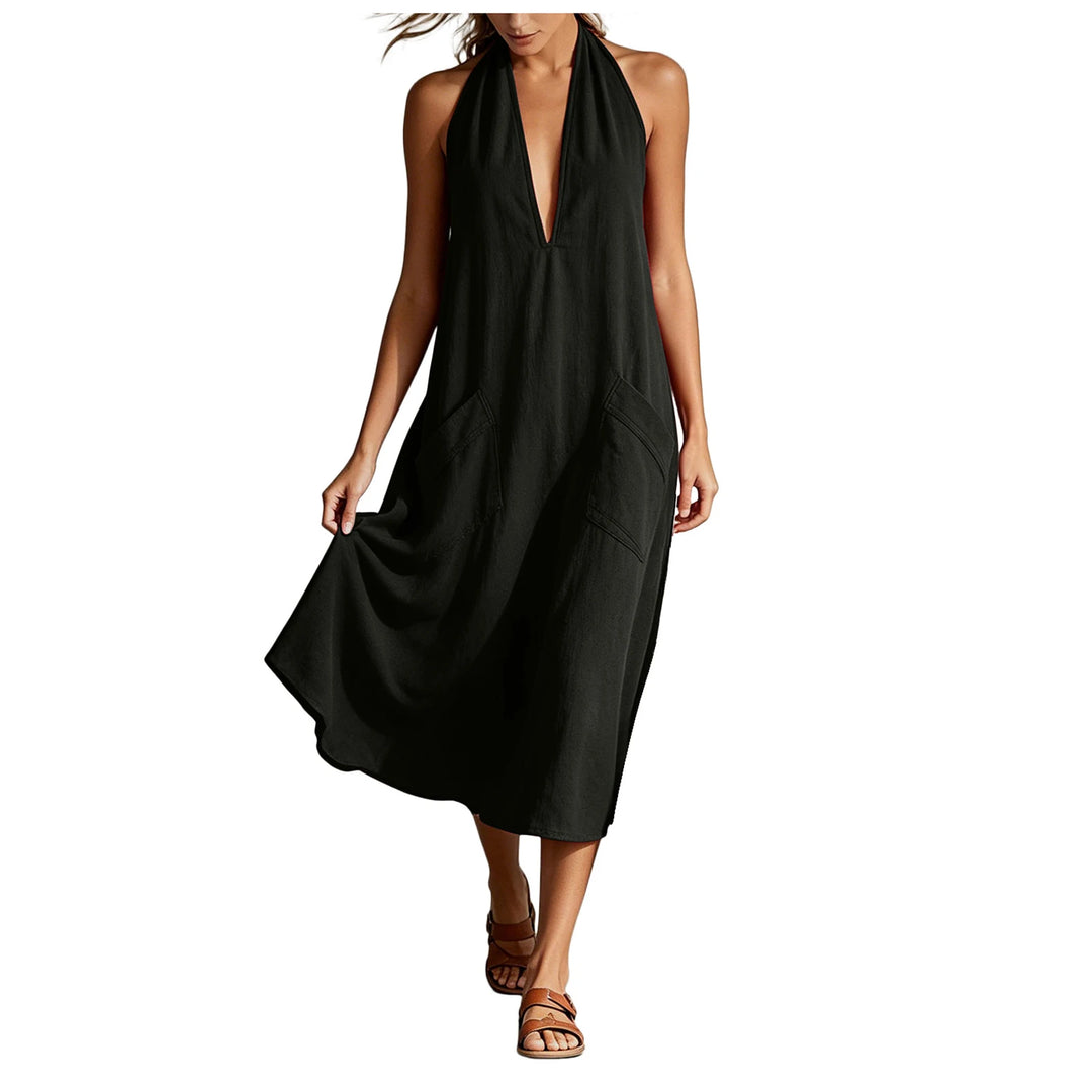 Reese Breathable Linen Midi Dress