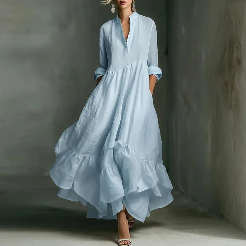 Zaniyah Ruffle Hem Maxi Dress