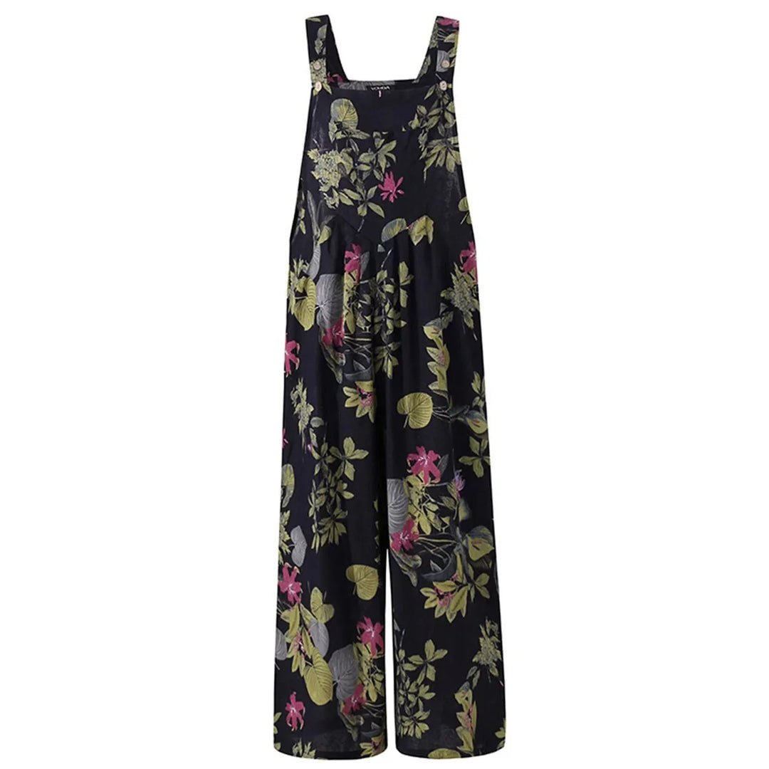 Caroline Floral Pocket Jumpsuit