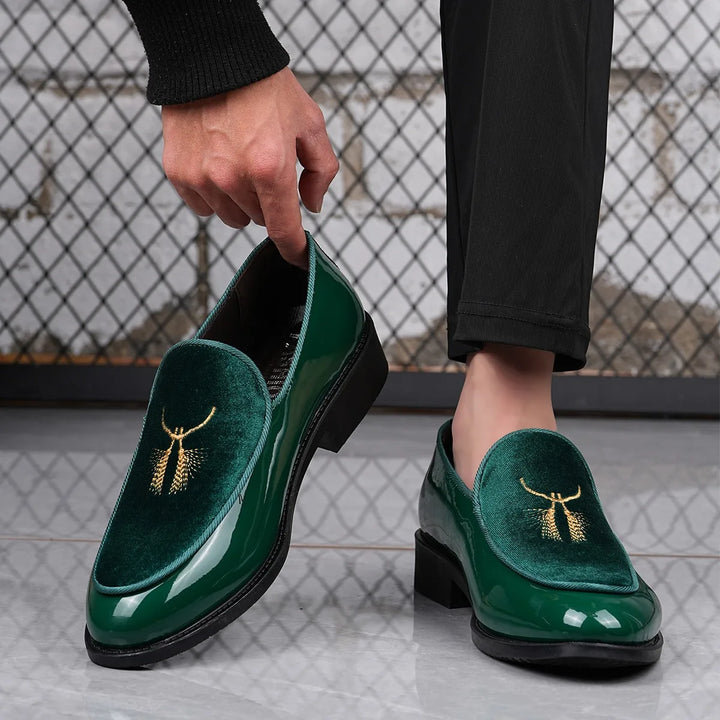 Cassian Metallic Embroidered Loafers