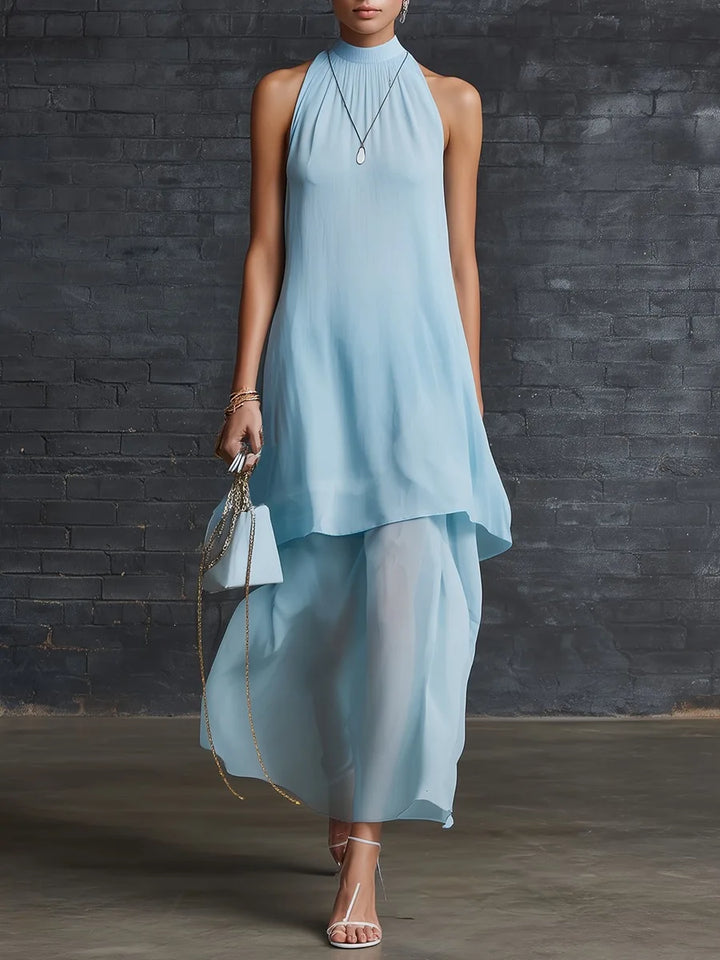 Evelyn Elegant Layered Chiffon Wedding Guest Dress