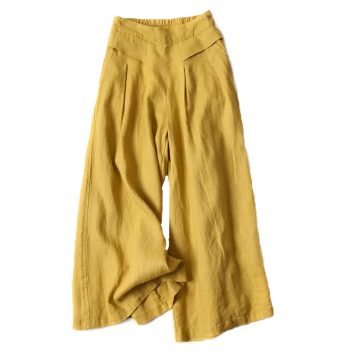 Adeline Cotton Linen Wide Leg Pants