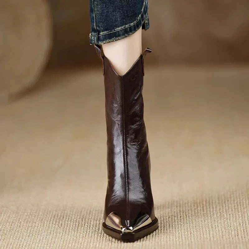 Elora Leather Ankle Boots