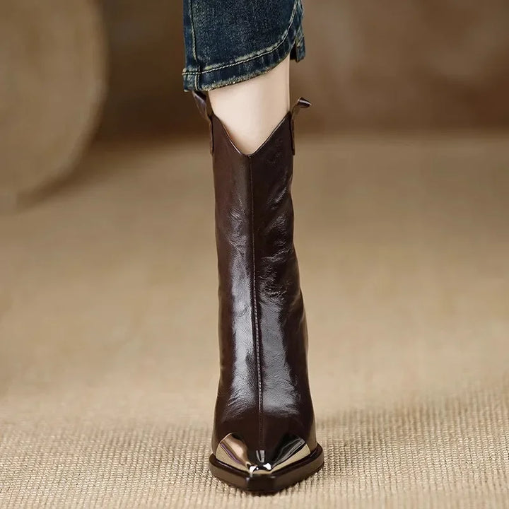 Elora Leather Ankle Boots