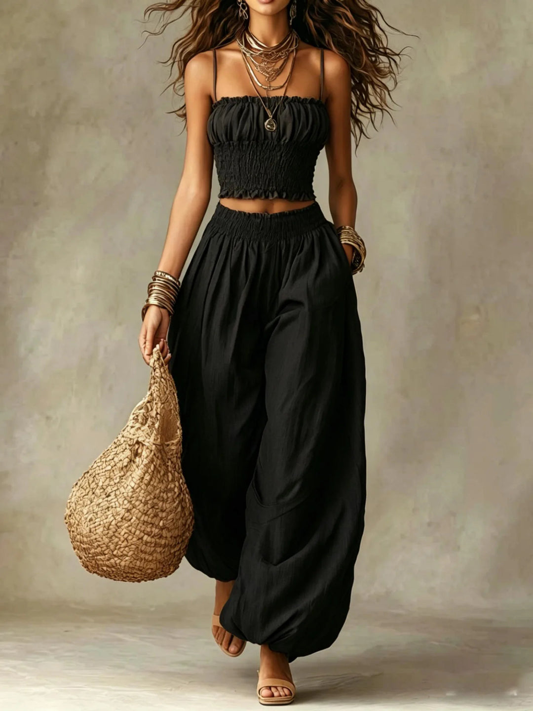Harlow Wide Leg Two-Piece Set