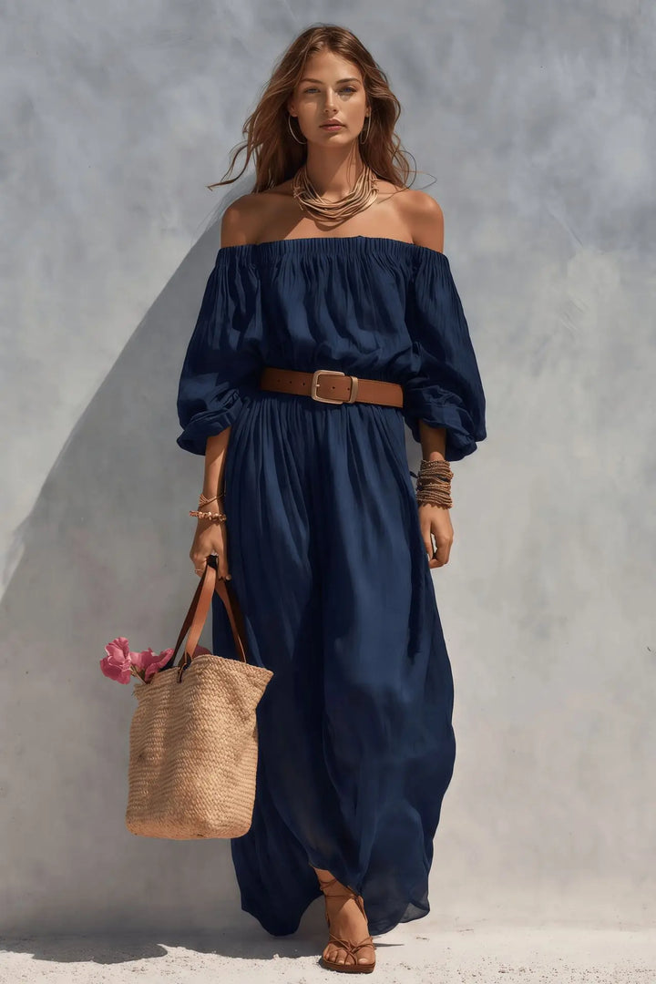 Celeste Off Shoulder Maxi Dress