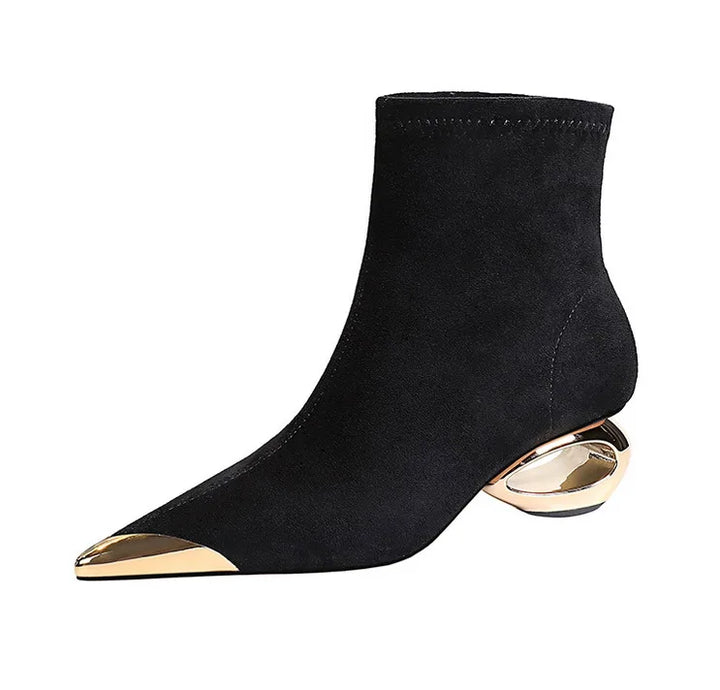 Elara Hollow Ankle Boots