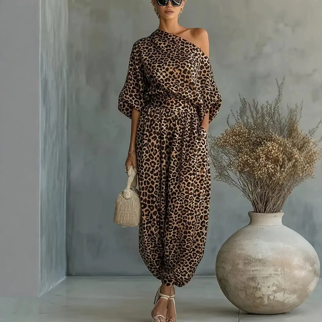 Stephanie One Shoulder Trouser Set