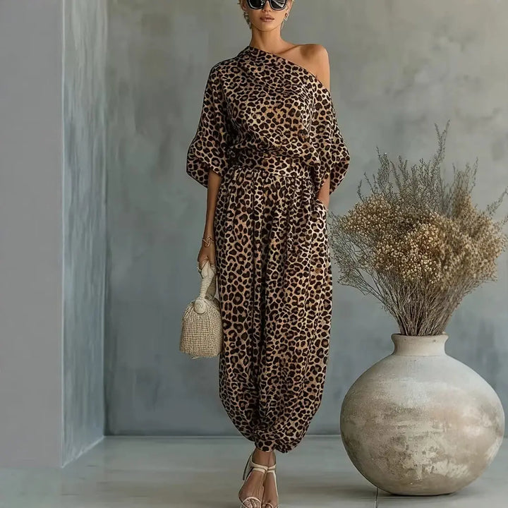 Stephanie One Shoulder Trouser Set