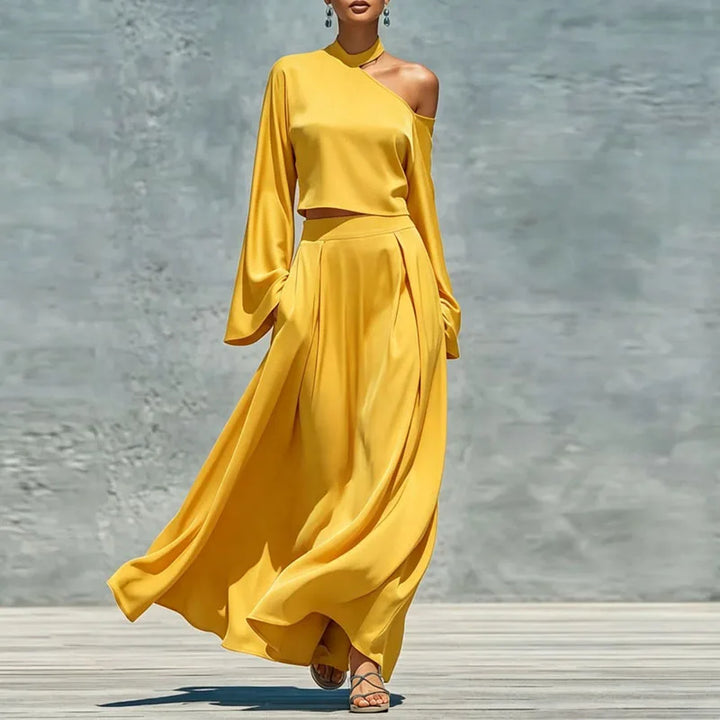 Marisse Asymmetrical Maxi Skirt Set