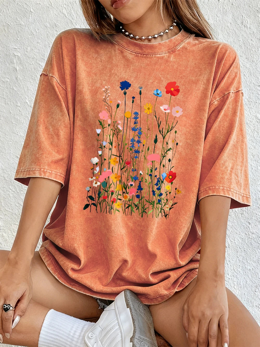 Aubrey Floral Graphic T Shirt
