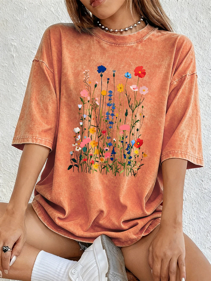 Aubrey Floral Graphic T Shirt