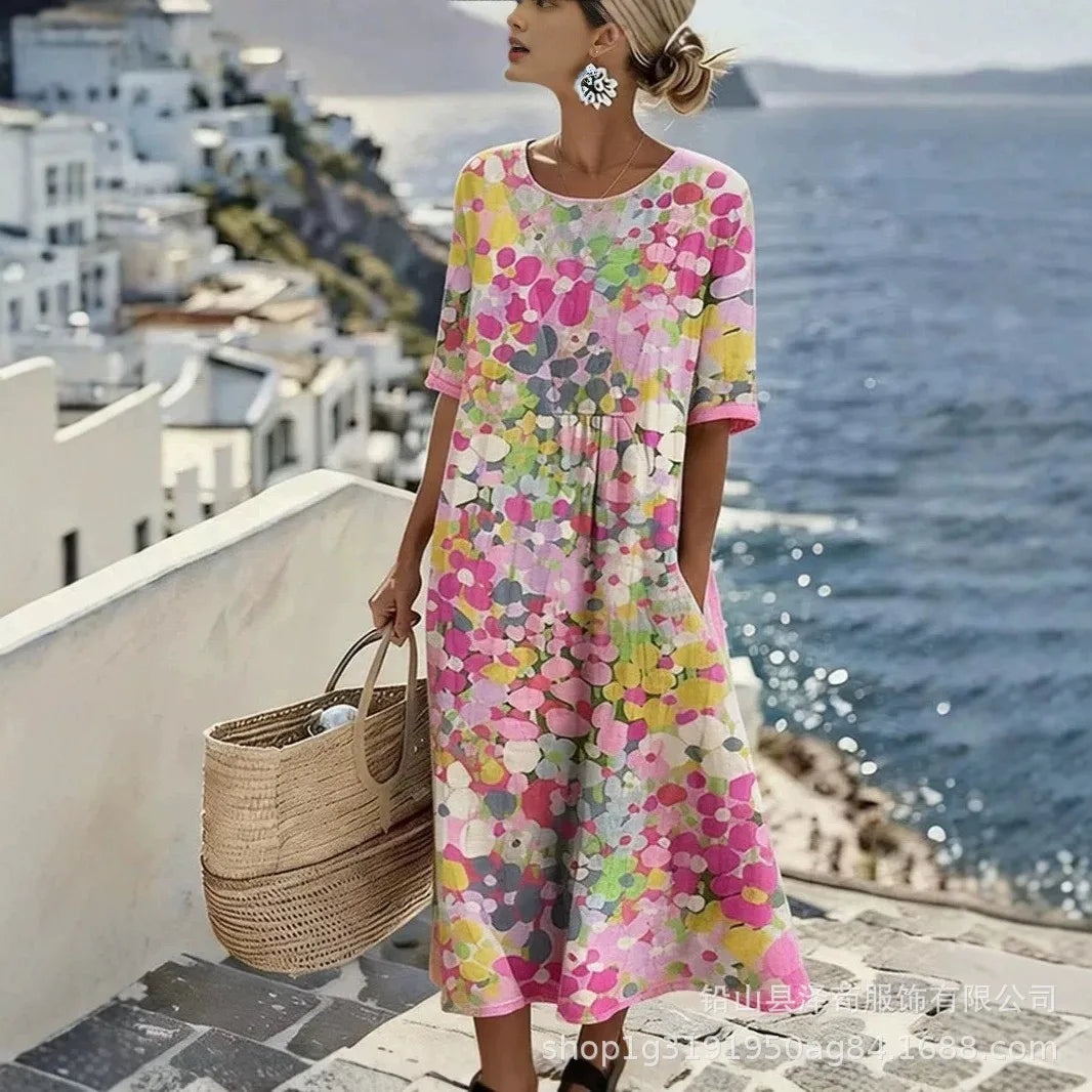 Arabella Boho Floral Maxi Dress