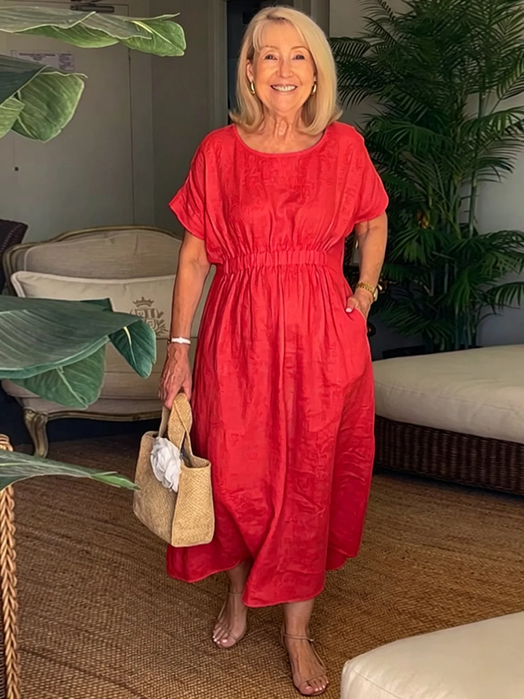 Peyton Casual Relaxed Midi Dress