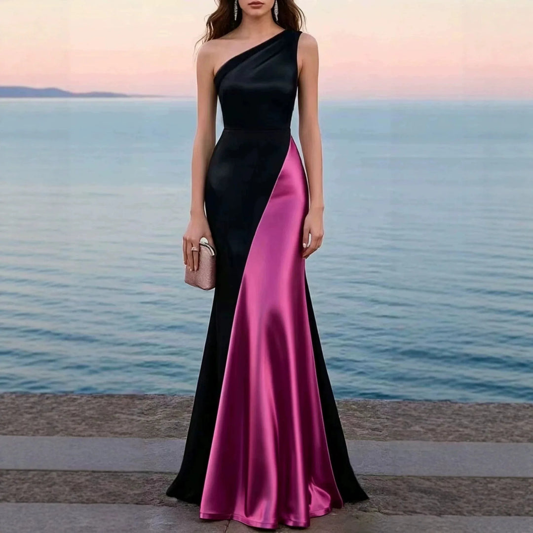 Monroe Satin Wedding Guest Dress
