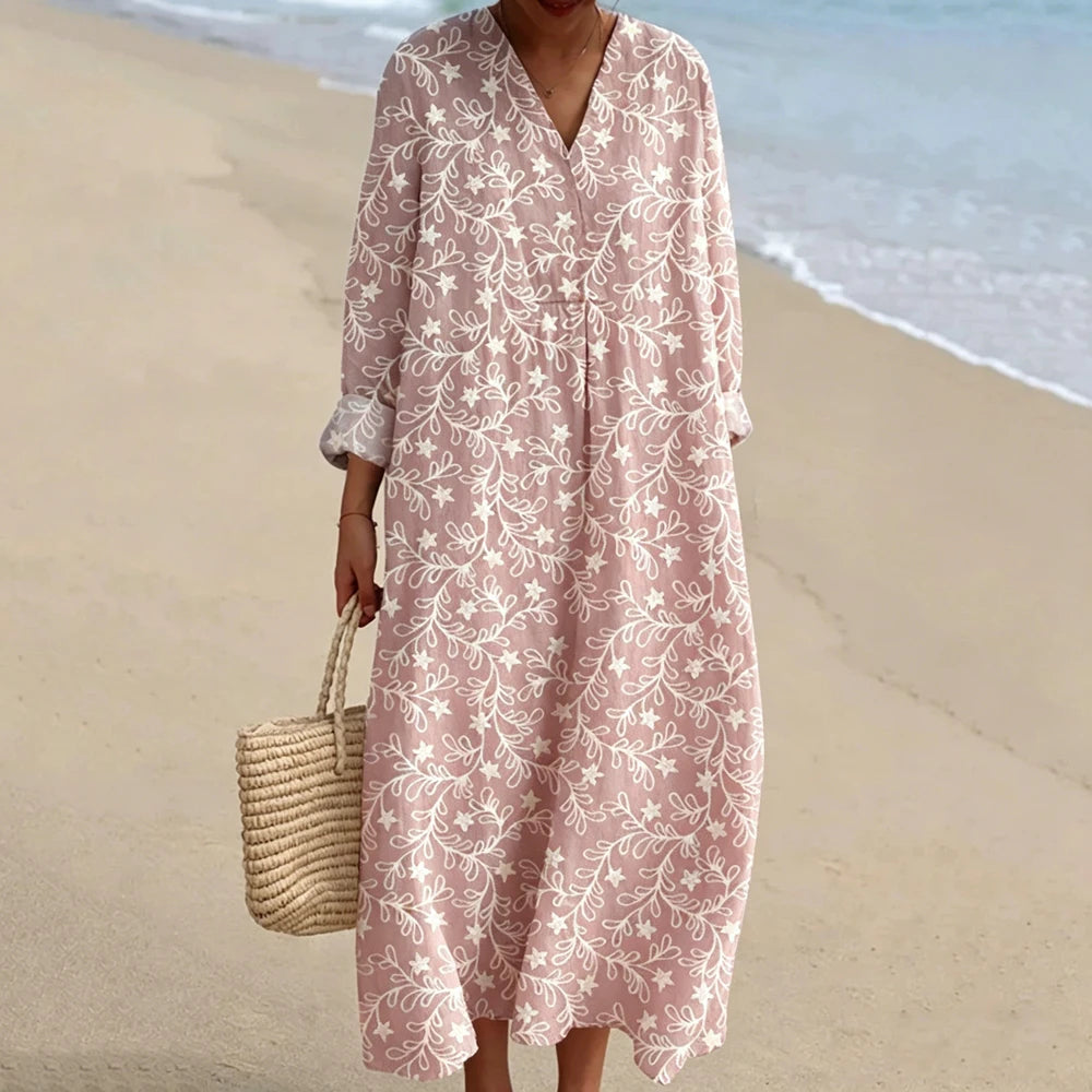 Margaux Boho Print Maxi Dress