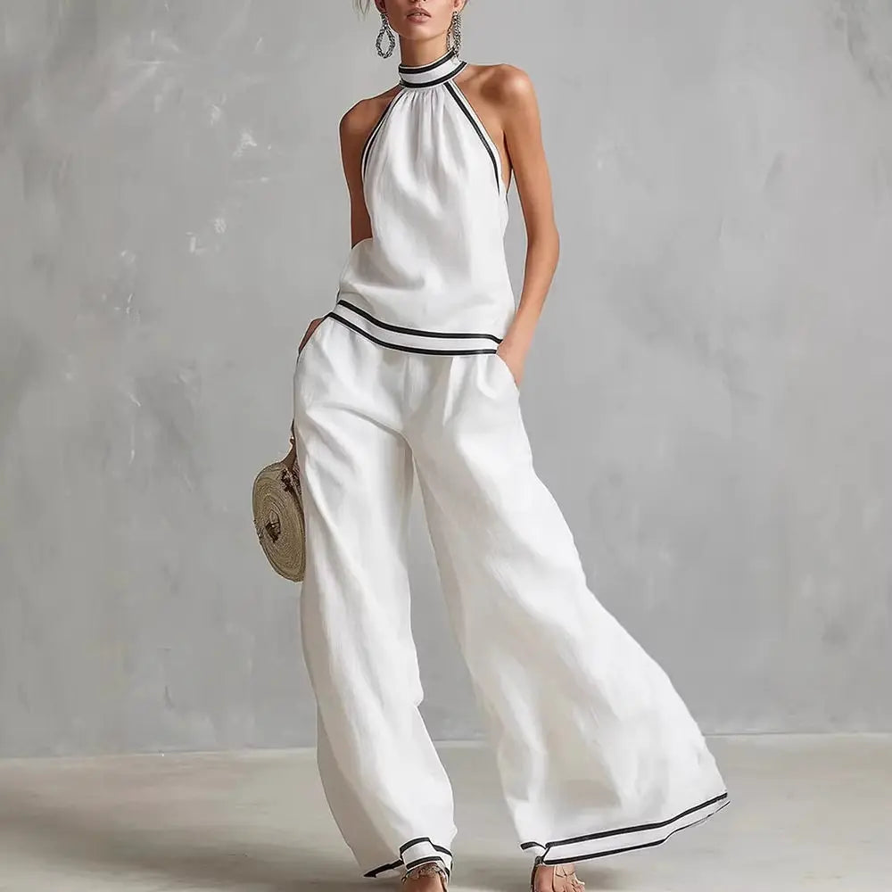 Pamela Halter Neck Matching Set