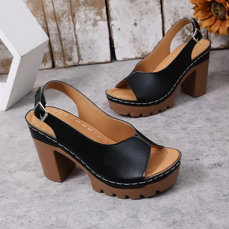 Vivienne Orthopedic Block Sandals
