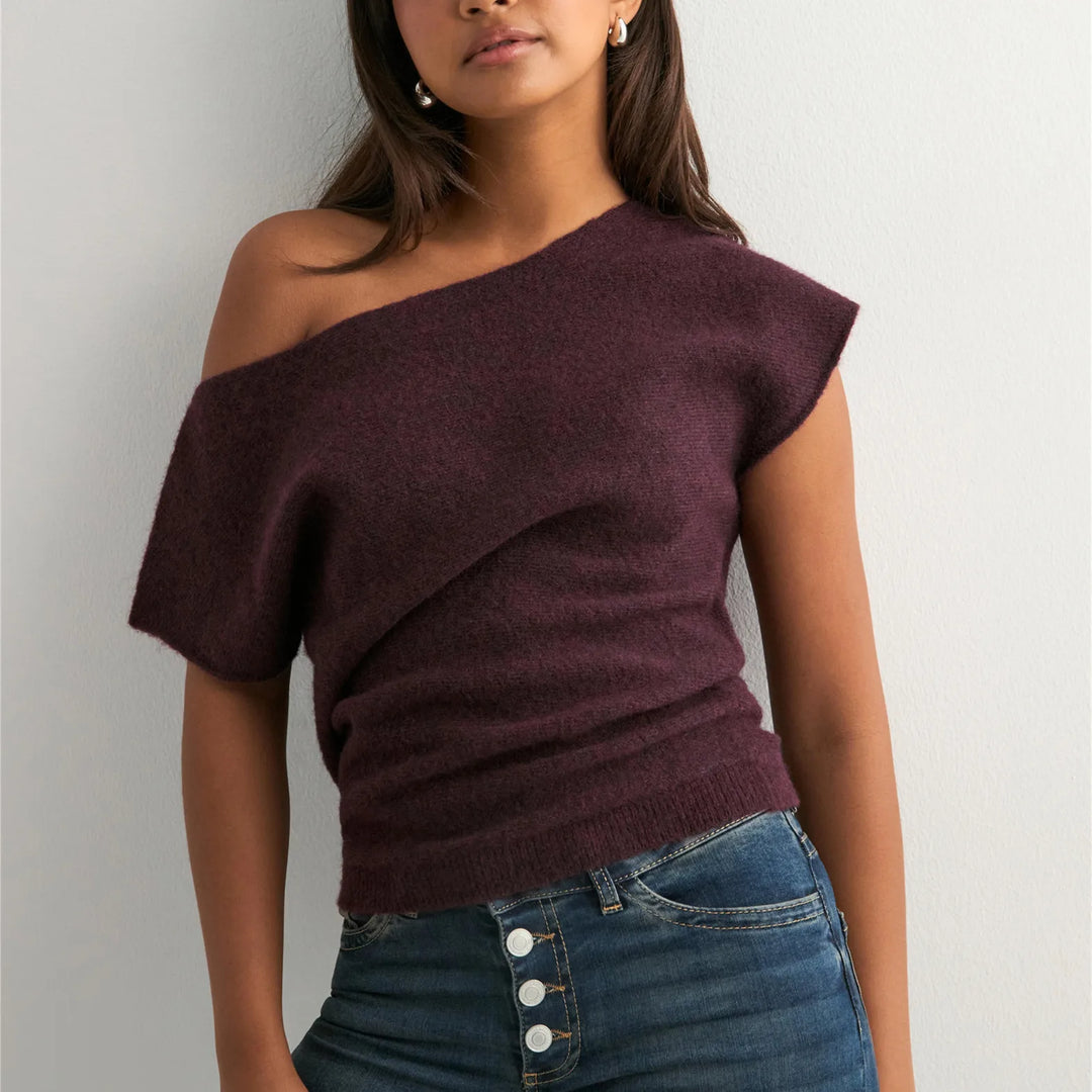Avery Off Shoulder Knit Sweater