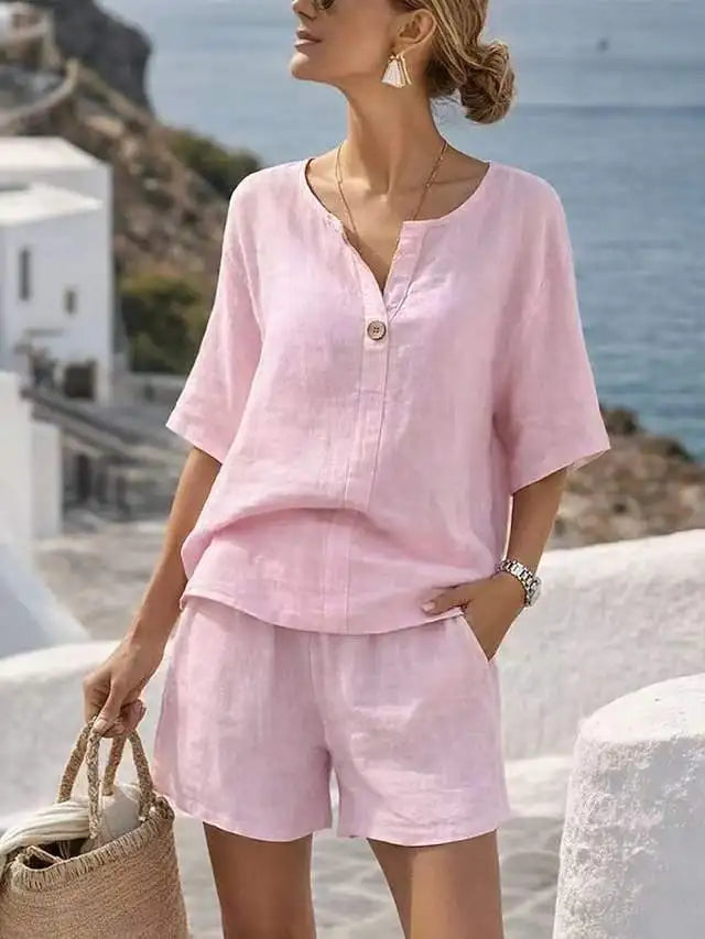 Brielle Relaxed Vacay Shorts Set