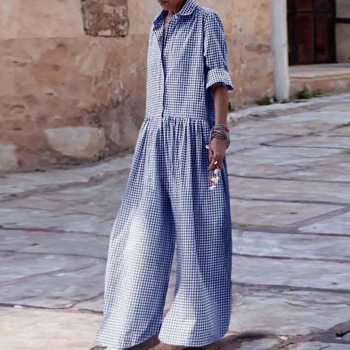 Maren Striped Linen Jumpsuit