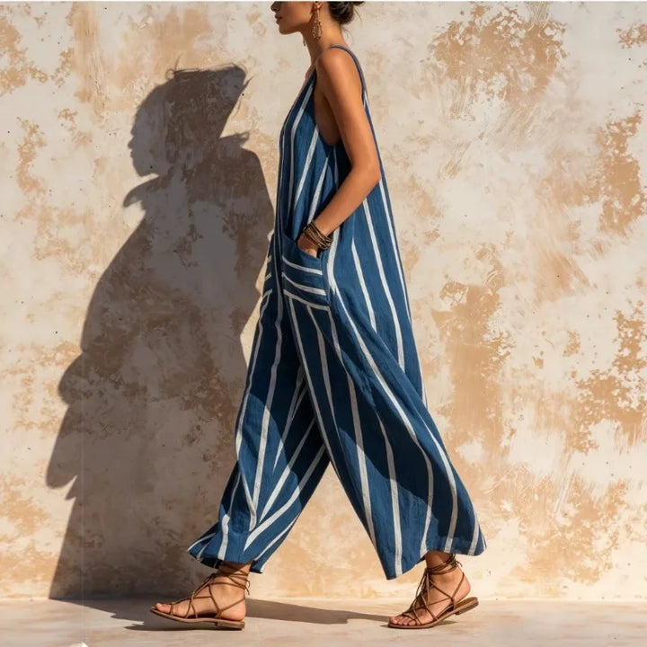 Brielle Loose Fit Linen Jumpsuit