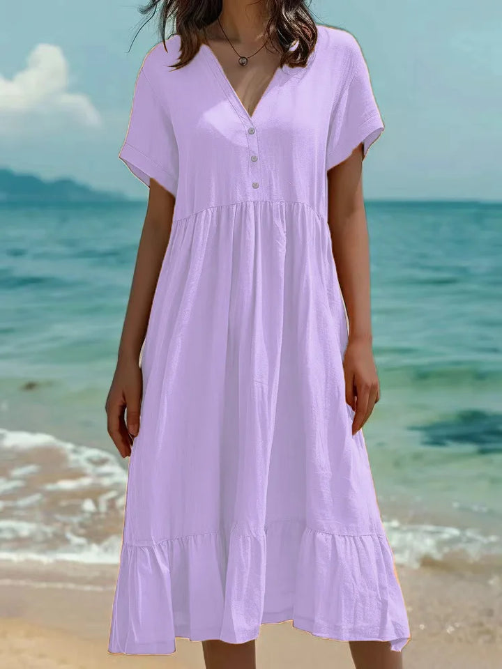 Sienna Button Front Maxi Dress