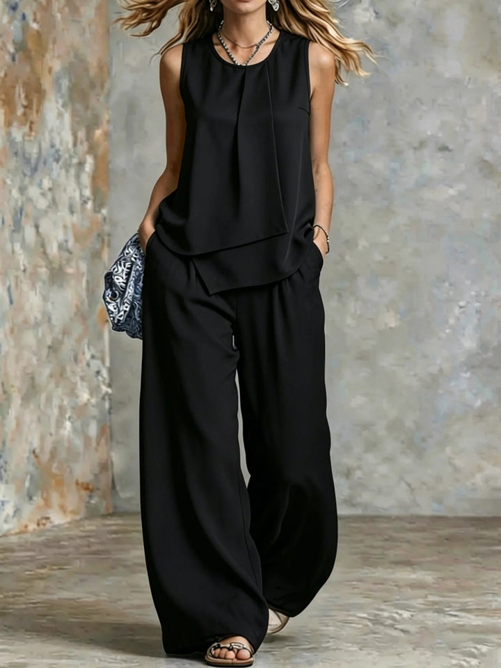 Harper Relaxed Fit Sleeveless Two Piece Set